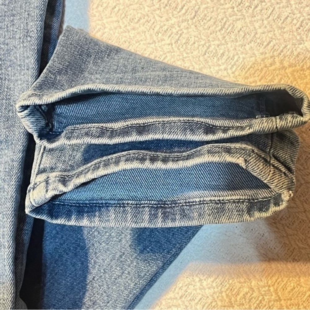 Triarchy V High‎ Rise Straight Leg Blue Jean Women 34x30.5" Zip 5 Pocket - Picture 12 of 16